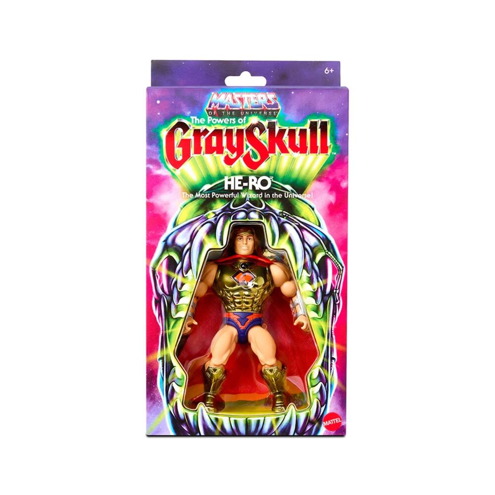 Masters Of The Universe Powers of Grayskull He-Ro Figure Origins retro 2024